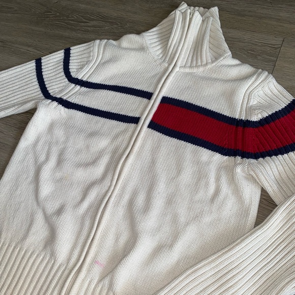 Kids Tommy Hilfiger Knit Zip Up Sweater - Picture 4 of 7